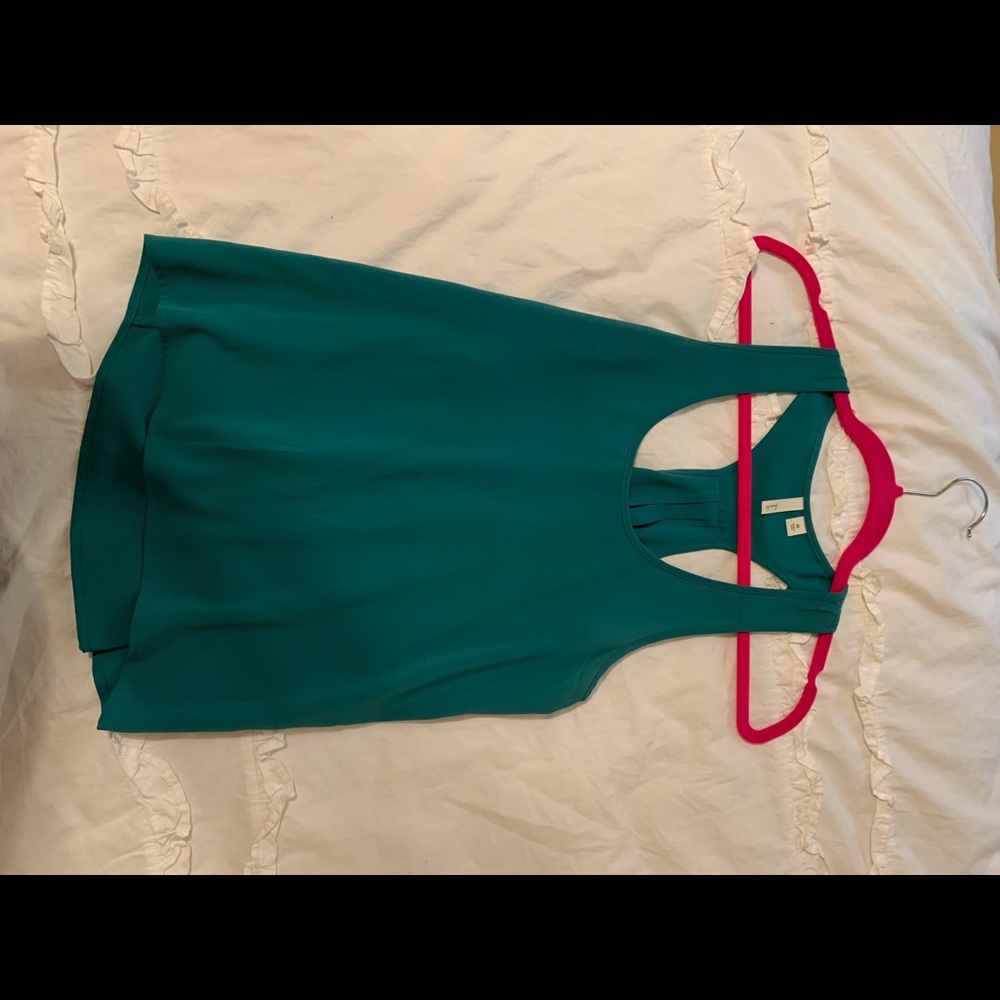 Razorback top in turquoise